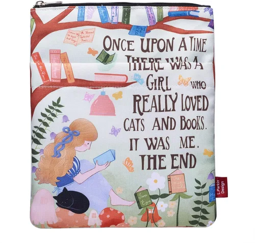 Miniatura 12 de Funda de libro para los amantes de los libros, protector de libros, fundas de libro para libros de tapa blanda, tela lavable, fundas de libro