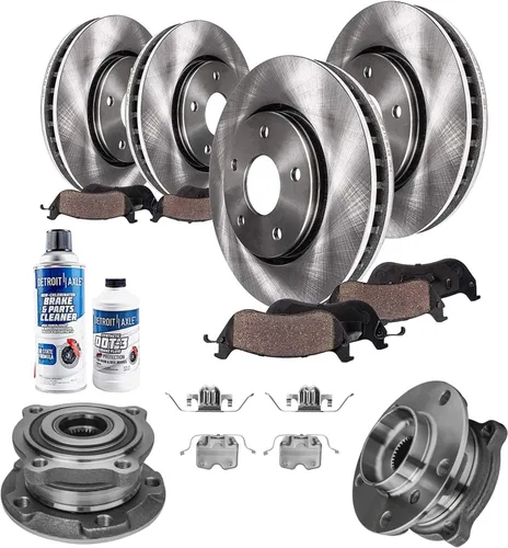 Miniatura 89 de Detroit Axle - Rotores de freno para Ford Mustang 2015 2016 2017 2018 2019 2020 2021 2022 2023 Rotores de freno de disco 2016 2017 2018 2019