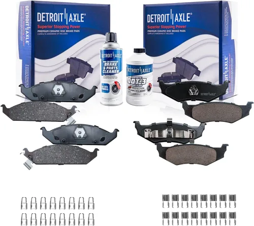 Miniatura 148 de Detroit Axle - Pinza de disco del lado del acompañante + pastillas de freno de cerámica de repuesto para Lexus HS250H Toyota RAV4 Prius V Scion xB