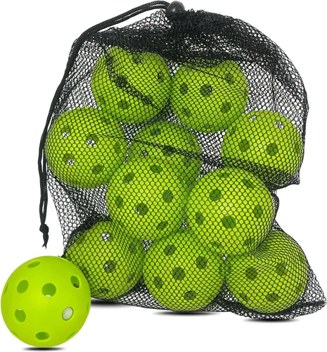 Miniatura 27 de 6 -Pack Pickleball Balls, 26 Holes Outdoor Pickleballs, High Elasticity & Durable Pickle Balls for All Style Pickleball Paddles Indoor Pickleballs