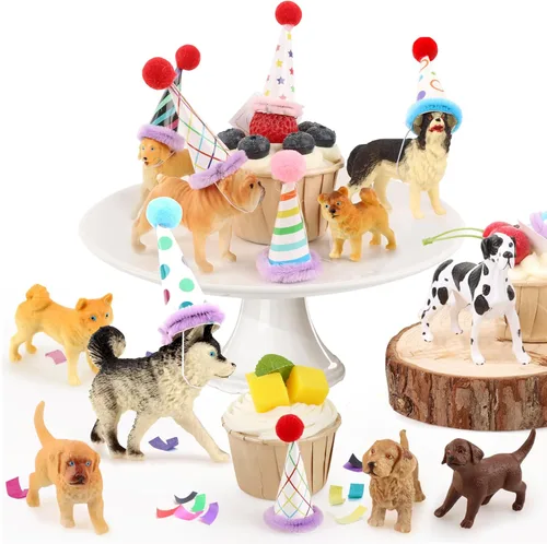 Miniatura 26 de Hooqict 26 piezas de decoraciones de pasteles de los años 80 y 90, decoraciones retro de los años 80 de hip hop con bolas de purpurina para cupcakes