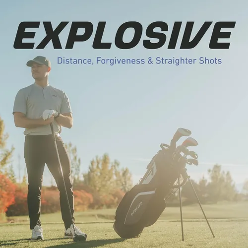 Miniatura 3 de Precise Juego de golf M5 para hombre – Conductor de 460 cc, madera de calle, híbrido, hierros de 5 PW, putter y bolsa de soporte Juego completo