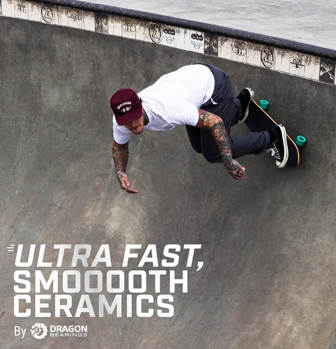 Miniatura 2 de Fireball Dragon - Juego de 8 rodamientos para patineta rápida 608, para patinetas en línea y patines de ruedas, rodamientos para patineta