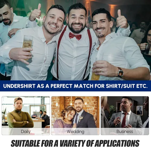 Miniatura 7 de Aptoco Camisas de compresión para hombre, chaleco para hombre de ginecomastia
