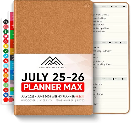 Miniatura 35 de Sin fecha, Agenda 2026, 8.5" x 11" - La Agenda de Productividad #1 para Lograr Tus Objetivos 2026 - Agenda 2026-2027 por PRODUCTIVITY STORE