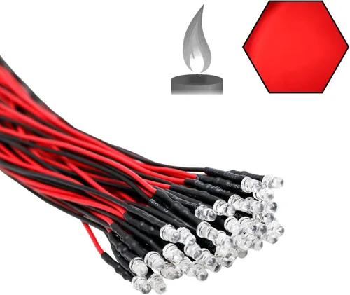 Miniatura 34 de 30 piezas de luces LED UV de 12 voltios, 3 mm, diodo emisor precableado, 20 cm, DC 12 V, lente transparente, luz LED ultravioleta, pequeñas lámparas