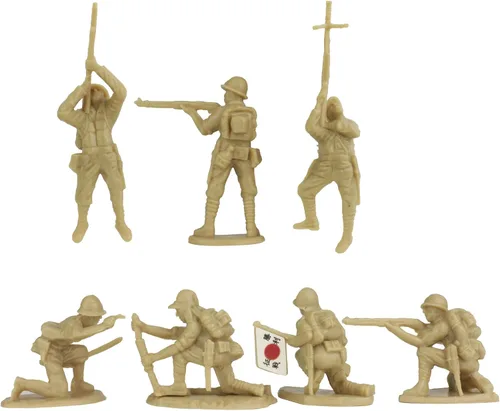 Miniatura 5 de BMC WW2 Japonés Ejército de Plástico Hombres - 30 Soldados Imperiales de Japón 1:32 Figuras