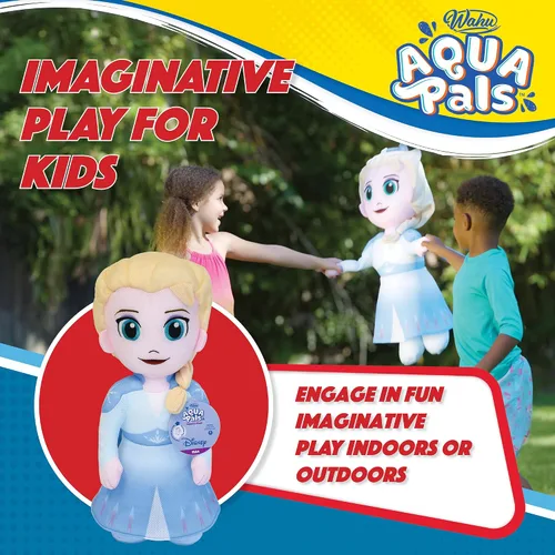 Miniatura 8 de WAHU Aqua Pals Disney Classic Elsa - Juguete de peluche de agua para niños a partir de 2 años, de secado rápido, impermeable, juguete de peluche