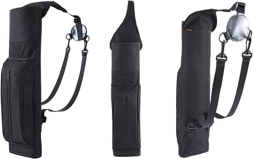 Miniatura 3 de Al aire libre Flecha Pot Back Archery Bolso de hombro ajustable de gran capacidad 3 puntos arnés impermeable Carcaj cadera para caza tiro