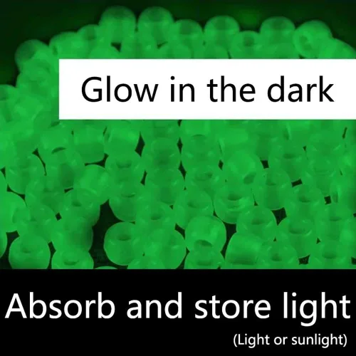 Miniatura 6 de Miraclekoo 1000 pcs UV abalorio Multi cambia de color uv reactivo abalorio Pony de plástico, brilla en la oscuridad, divertido para hacer/pulseras