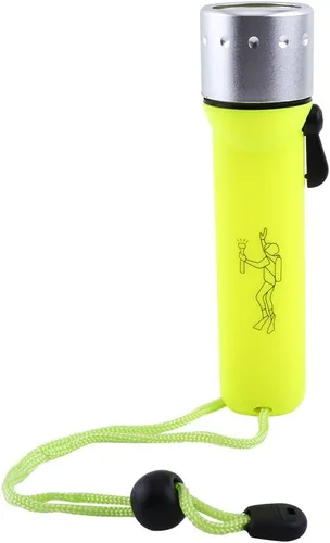 Miniatura 6 de Linterna de buceo LED, impermeable 180LM buceo luz LED antorcha con correa de mano para deportes submarinos