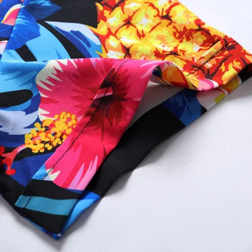 Miniatura 7 de SheLucki - Camisa hawaiana para hombre, unisex, de manga corta, con botones, para la playa y el verano, ropa casual estampada con sombra de palmas