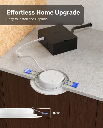 Miniatura 3 de Sunco - Luces LED empotrables de 4 pulgadas, iluminación de techo delgada sin lata, 650 LM, 10 W (equivalente a 60 W), blanco cálido de 3000 K