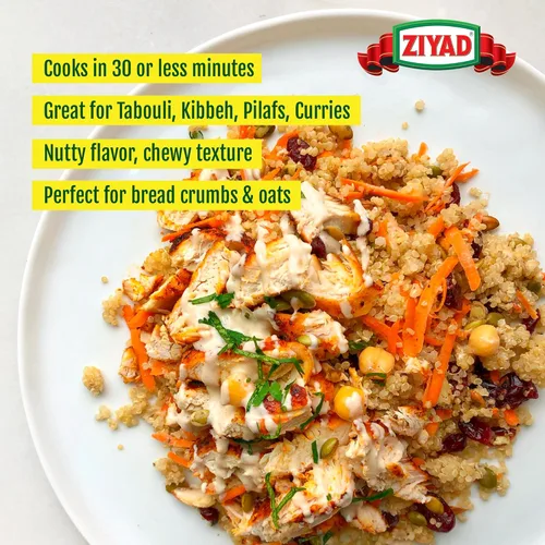 Miniatura 5 de Ziyad Bulgur de trigo agrietado – Grano entero rico en fibra, sabor a nuez y textura masticable – Ideal para tabulé, Kibbeh, curry, sopas