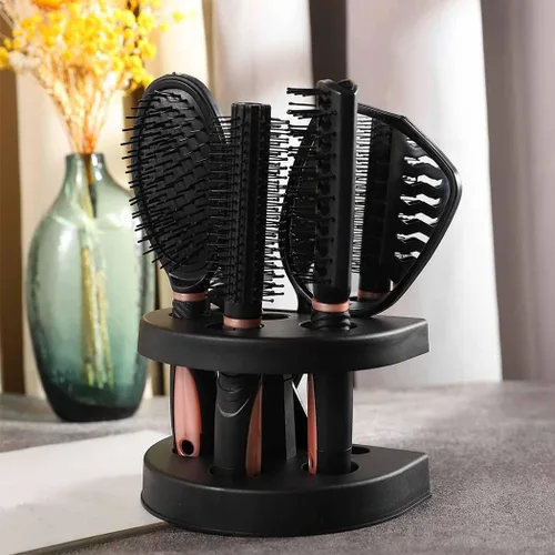 Miniatura 8 de Zoestar Juego de 5 cepillos y peine para el cabello para mujeres y hombres (A-morado)