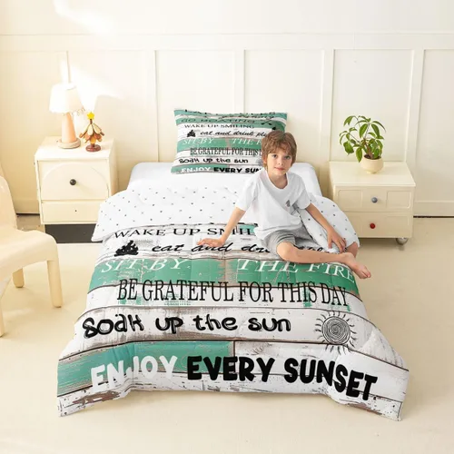 Miniatura 56 de Erosebridal Juego de edredón de ancla náutica, juego de ropa de cama con brújula oceánica, tamaño individual para niños, adolescentes y adultos