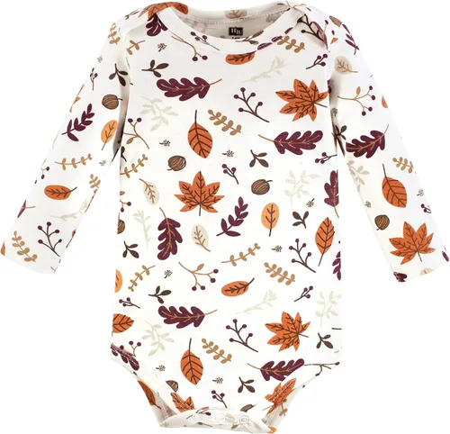 Miniatura 101 de Hudson Baby Body unisex de algodón de manga larga para bebé, leopardo rosa rojo