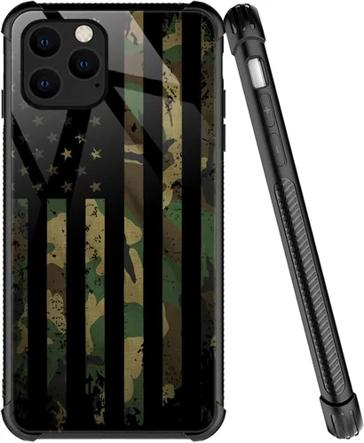 Miniatura 52 de ZHEGAILIAN Funda compatible con iPhone 7/8 Plus, funda de vidrio orgánico para niñas, mujeres y hombres, diseño de cuatro esquinas, antiarañazos, a