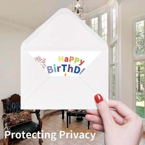 Miniatura 4 de Paquete de 200 sobres blancos A7 con solapa de 5 x 7 V, adecuados para fotos de 5 x 7, tarjetas, bodas, invitaciones, anuncios, regalos de bebé