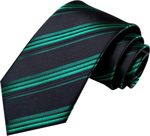 Miniatura 256 de Hi-Tie Corbata clásica de cachemira para hombre con pañuelo y gemelos a cuadros