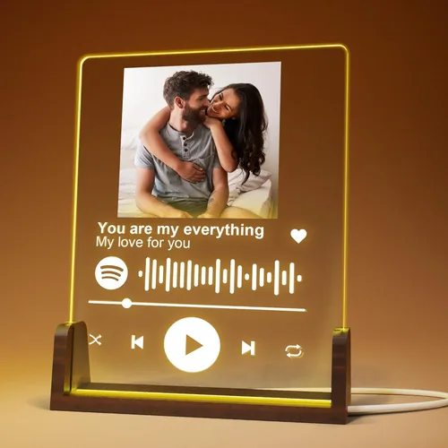 Miniatura 10 de EGD Spotify - Placa decorativa personalizada, regalos personalizados para él y ella, marco de fotos personalizado para novio, novia, pareja, esposa