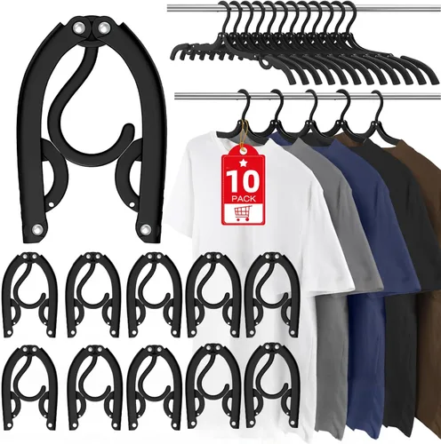 Perchas de viaje portátiles plegables para viajes, organizador de plástico para cruceros, artículos esenciales para secar ropa, perchas plegables