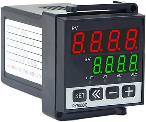 PY9000G 48-48mm Choice of Fahrenheit OR Celsius K Type Single Input 220V 1200 Degree Programmable PID Temperature Controller(48x48mm J Relay,24V)