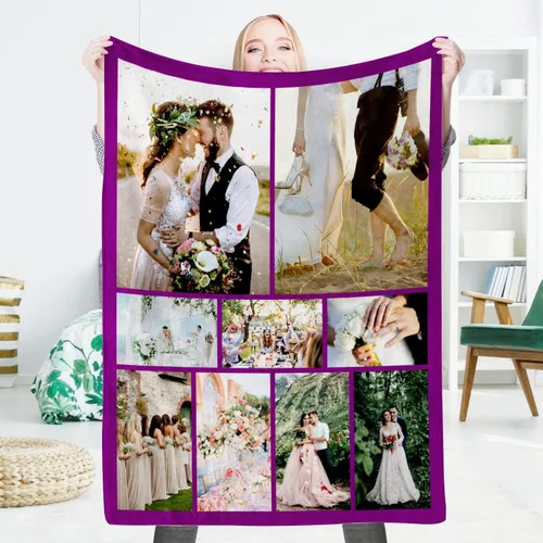 Miniatura 23 de EAQ Manta personalizada con collage de imágenes, es una manta personalizada para niños, adultos, familia, recuerdo, regalo