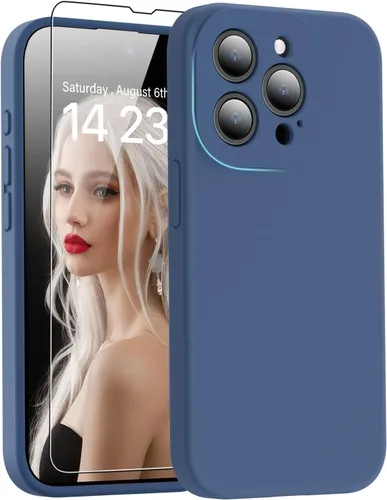 Miniatura 73 de DEENAKIN Funda de silicona compatible con iPhone 12 con protector de pantalla, mejora la protección de la cámara, funda protectora suave y flexible