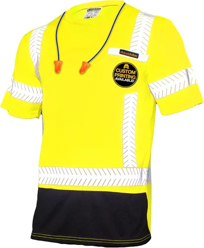 Miniatura 11 de KwikSafety - Camisas de seguridad de manga corta premium [collares de lujo] Clase 2 Hi Vis Camisas para hombres ANSI OSHA Camisas de alta