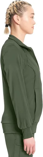 Miniatura 32 de Infinity by Cherokee 2391A - Chaquetas médicas con cremallera frontal para mujer, tela elástica en 4 direcciones