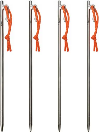 Miniatura 9 de TiTo Titanium Estacas ligeras para tienda de campaña, clavos de tienda de campaña resistentes para acampar al aire libre, senderismo y soporte