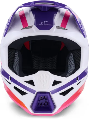 Miniatura 3 de Alpinestars SM3 Heat Helmet ECE06/DOT Blanco/Púrpura/Rosa Brillante