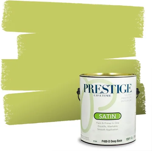 Miniatura 163 de PRESTIGE Pinturas Pintura interior e imprimación en uno, 1 galón, cáscara de huevo, aventura
