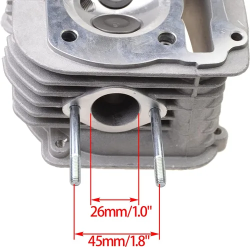 Miniatura 4 de WOOSTAR 62.5mm Kit Completo de Cilindro de Gran Calibre y Culata de Reemplazo para Motor GY6 de 4 Tiempos 170cc 180cc 200cc 1P63QML ATV Quad Chino