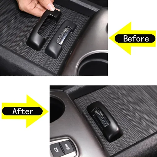 Miniatura 4 de Caja de reposabrazos con interruptor de manija y cubierta para Honda Pilot 2016-2022/ Ridgeline 2020-2023/ Passport 2019-2023 Accesorios de Negro