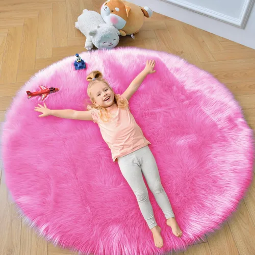 Miniatura 24 de duduta - Alfombra de pelo de oveja sintética verde esmeralda de 2 x 3 pies, alfombra esponjosa lavable para cabecera de cama pequeña, dormitorio