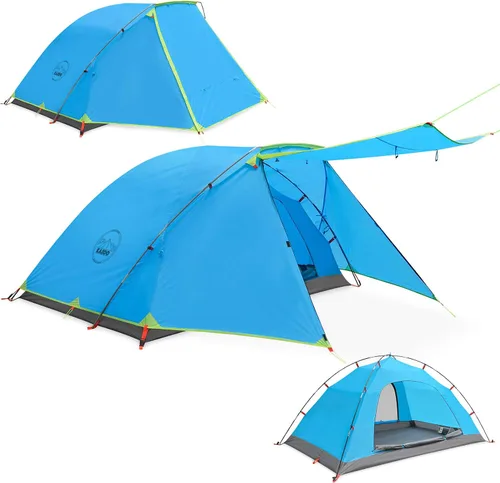KAZOO Tienda de campaña para 2/4 personas al aire libre impermeable para la familia, tiendas grandes para 2/4 personas, fácil instalación, tienda de