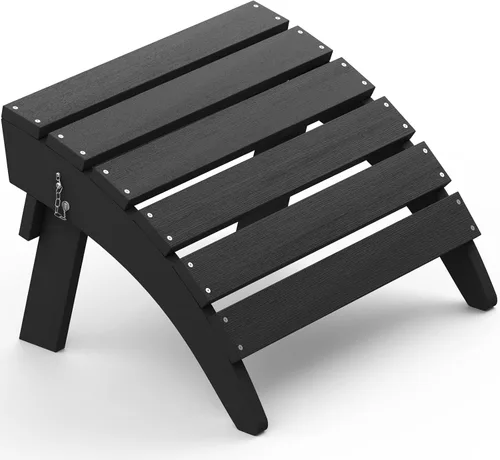 Miniatura 15 de Otomano plegable Adirondack de SERWALL, reposapiés Adirondack sin ensamblaje, marrón