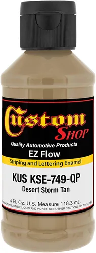 Miniatura 21 de Custom Shop KSE757-QP Triple Black - Pintura esmaltada EZ Flow a rayas y letras – 4 onzas Triple negro