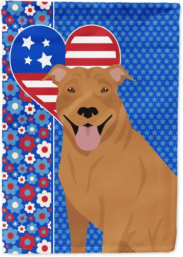 Miniatura 331 de Caroline's Treasures WDK5119GF - Bandera de jardín americana de Airedale Terrier de Estados Unidos, color negro y tostado, bandera decorativa