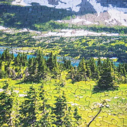 Miniatura 5 de Rompecabezas para adultos de 1000 piezas del Parque Nacional Glaciar, rompecabezas de 1000 piezas, grueso, resistente, preciso, entrelazado a partir