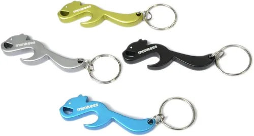 Miniatura 2 de Munkees Land - Llaveros para abrebotellas con forma de animales para vino, cerveza, lata y botella, diseño de lagarto, ciervo, caballo, alce