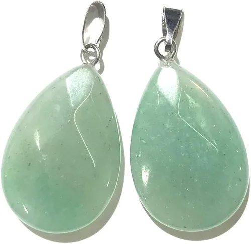 Miniatura 8 de LE SKY 12 colgantes de piedra natural en forma de gota de agua con forma de ágata de cristal facetado, piedra de Reiki para hacer joyas y collares