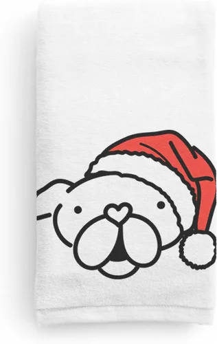 Miniatura 7 de Inkopious Santa Hat Airedale Terrier - Toalla de mano decorativa - Decoración navideña para el hogar