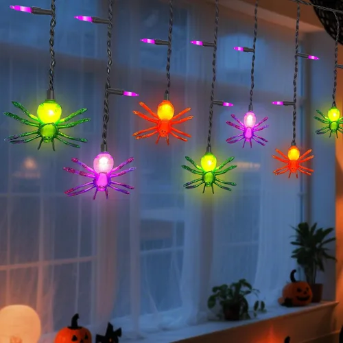 Miniatura 17 de Guirnalda de 10 luces LED de color rojo, blanco y azul para exteriores, 8.5 pies, luces decorativas para el 4 de julio, impermeables, conectables