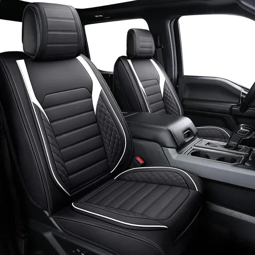 Miniatura 12 de YIERTAI Fundas de asiento F150 compatibles con Ford F-150 2009-2025 2026 2017-2025 2026 F250 F350 F450 Camión Crew Cab Supercab Super Duty Limited