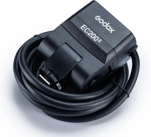 Miniatura 9 de Godox EC200 II - Cabezal de extensión para flash Godox AD200Pro II, extensor de cabeza de 200 W con cable de extensión de 2M, zapata fría de metal