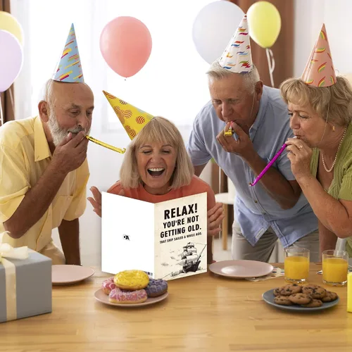 Miniatura 5 de Divertida tarjeta de cumpleaños para hombres y mujeres, regalos de feliz cumpleaños para amigos, idea de decoración de cumpleaños retro para ella