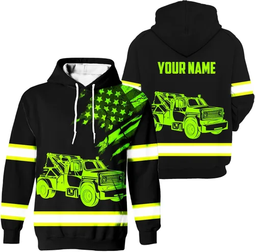 Miniatura 14 de Sudadera con capucha de alta visibilidad para hombres - Colección de trabajos con nombre personalizado Clase 3 Ropa de trabajo reflectante